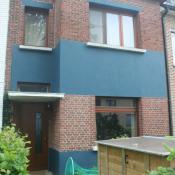 gevel met blauw accent